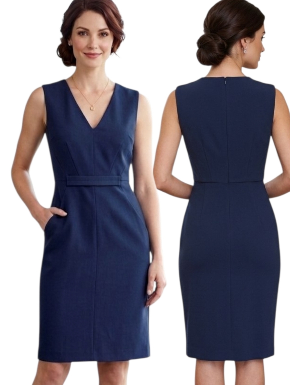DIANE VON FURTENBURG "Alois" Sleeveless Sheath Dress - Size 8